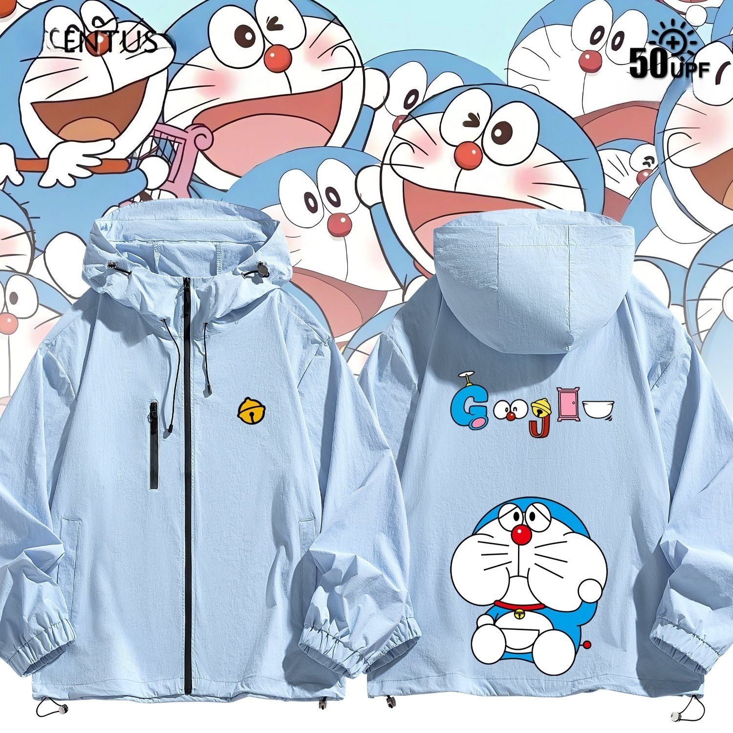  哆啦A夢 周邊男女輕薄透氣防曬服外套