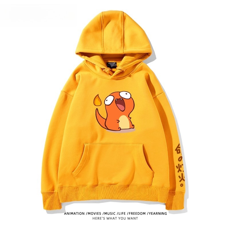 寶可夢Q版搞怪新款 親子情侶男女款連帽衛衣