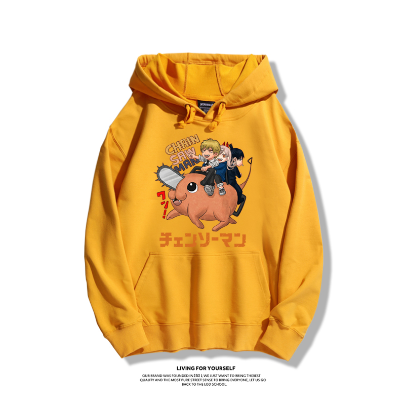 鏈鋸人新款 親子情侶男女款連帽衛衣