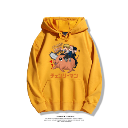 鏈鋸人新款 親子情侶男女款連帽衛衣