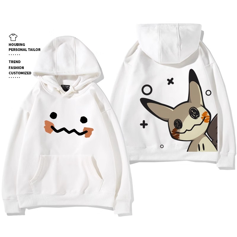 寶可夢 聯名衛衣2024秋冬新款親子情侶裝薄絨款連帽衛衣