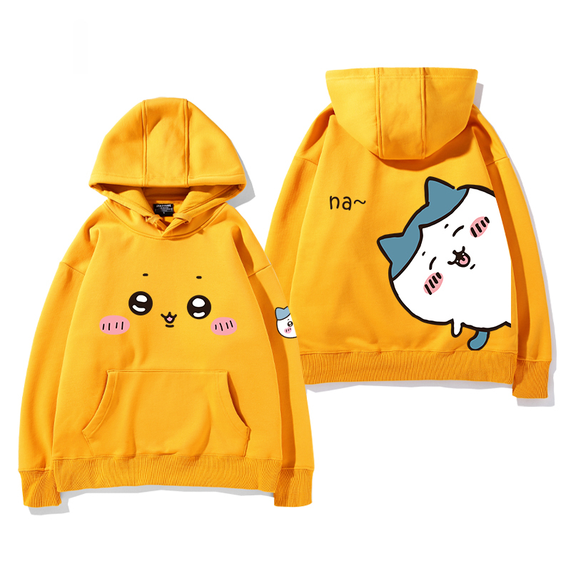 chiikawa 2024秋冬新款親子情侶裝薄絨款連帽衛衣