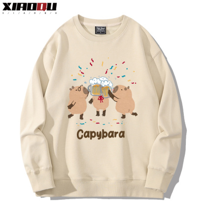 卡皮巴拉 2024親子情侶裝 圓領長袖