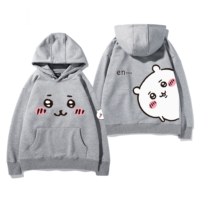 chiikawa 2024秋冬新款親子情侶裝薄絨款連帽衛衣