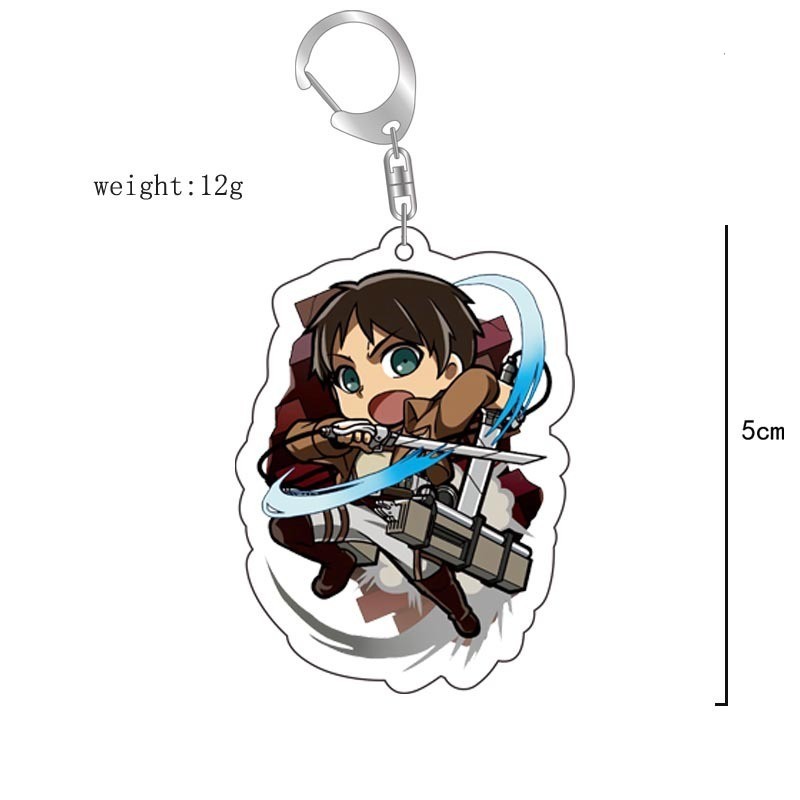 進擊的巨人調查兵團艾倫三笠阿明埃爾文利威爾韓吉萊納鑰匙扣掛飾【單買三件起送】