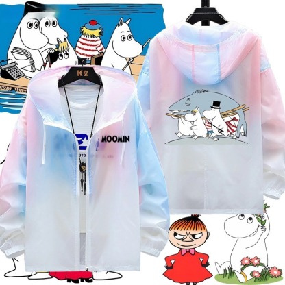 姆明一族Moomins 輕薄透氣漸變防曬衣外套
