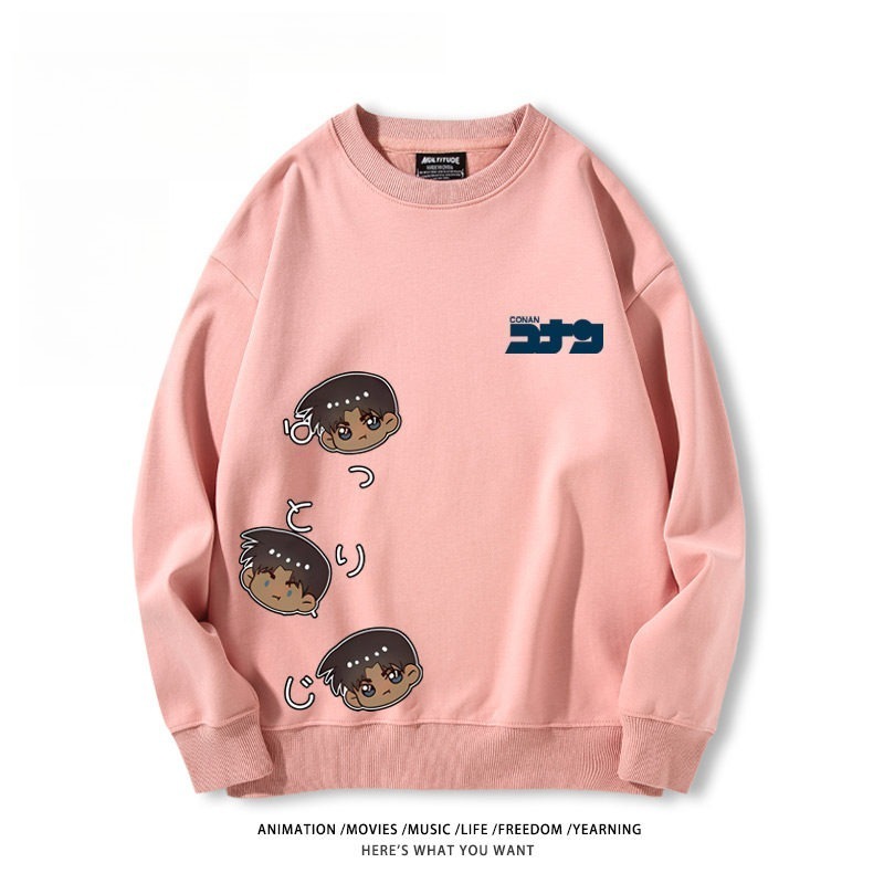 名偵探柯南 聯名親子情侶裝 圓領長袖