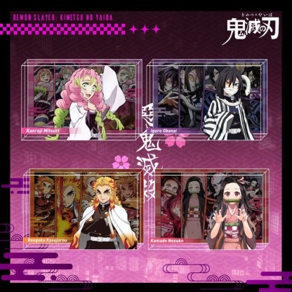 鬼滅之刃 水晶磚新款亞克力磚透明立體擺件