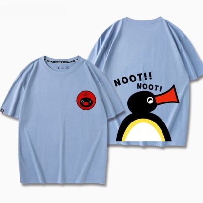 企鵝家族Pingu 印花短袖T恤