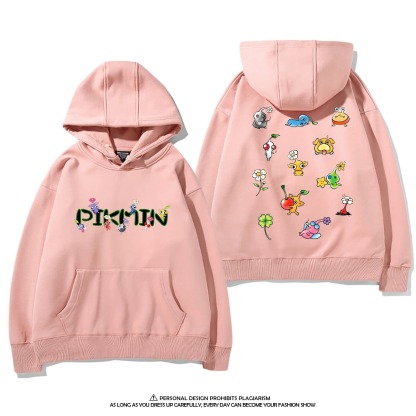 皮克敏PIKMIN4 聯名衛衣新款 親子情侶裝連帽衛衣