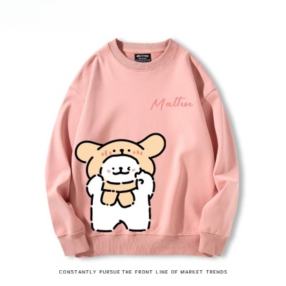 線條小狗 聯名親子情侶裝 圓領長袖