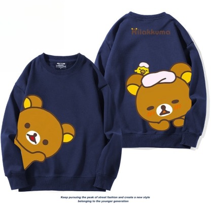 日系拉拉熊 聯名親子情侶裝 圓領長袖