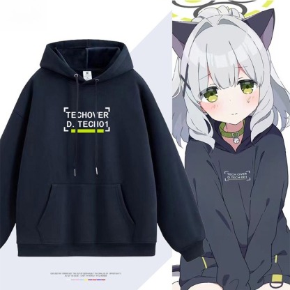 碧藍檔案X小鉤晴新款 親子情侶男女連帽衛衣