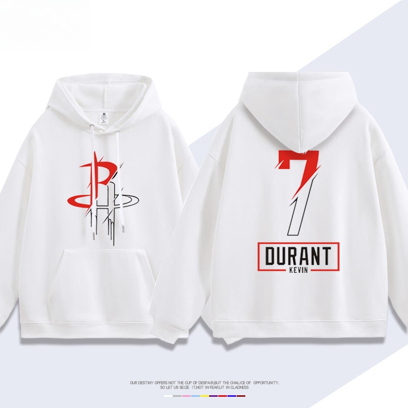 火箭隊杜蘭特7號 聯名衛衣2026秋冬新款 親子情侶裝連帽衛衣