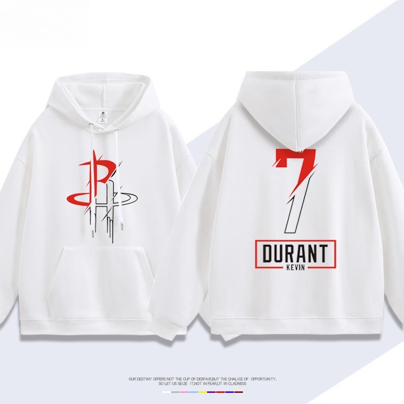 火箭隊杜蘭特7號 聯名衛衣2026秋冬新款 親子情侶裝連帽衛衣