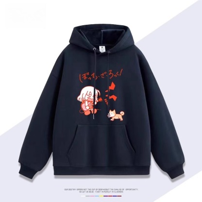 孤獨搖滾 聯名衛衣2025秋冬新款親子情侶裝連帽衛衣