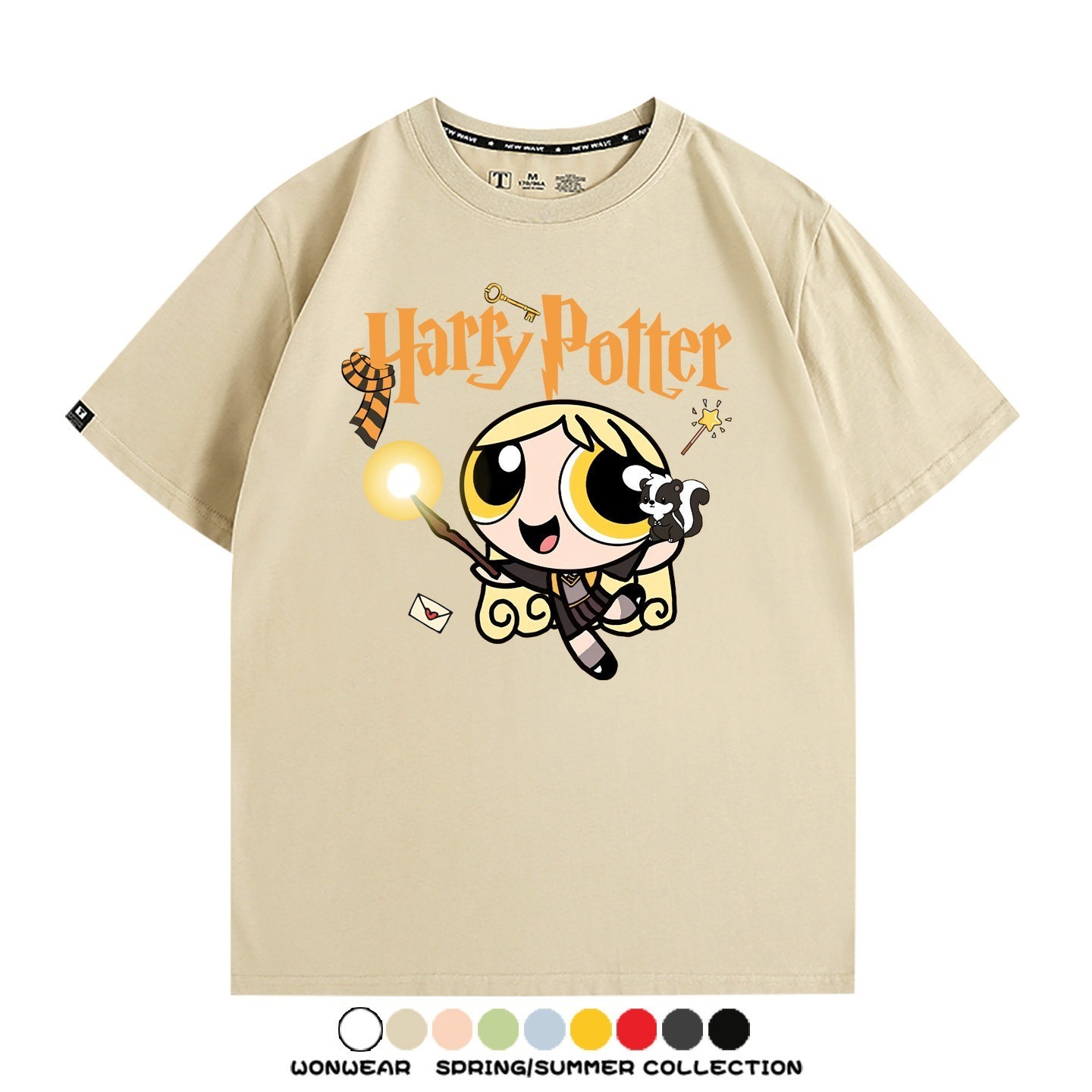 飛天小女警 X Harry Potter周邊 印花短袖T恤