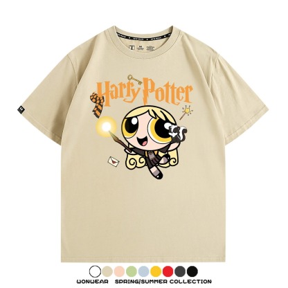 飛天小女警 X Harry Potter周邊 印花短袖T恤