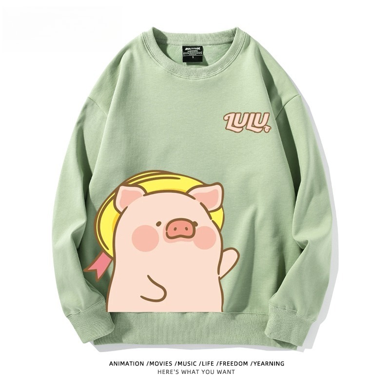 LuLu豬 聯名親子情侶裝 圓領長袖