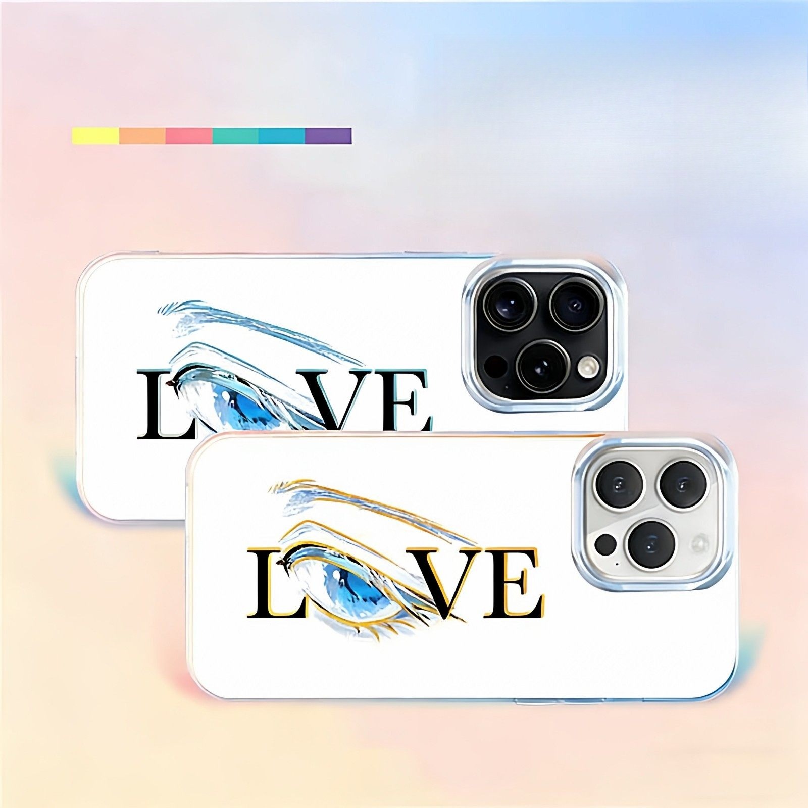 動漫LOVE系列 極光金漸變手機殼