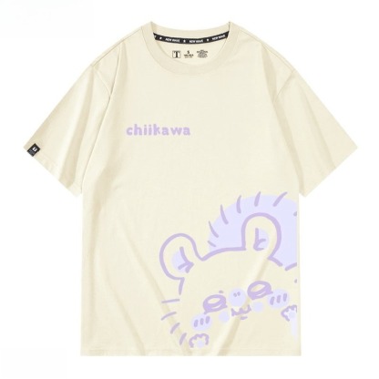 Chiikawa 2026親子情侶男女同款 印花短袖T恤