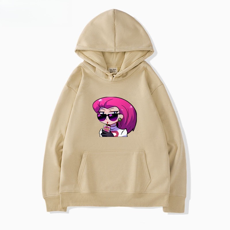 寶可夢火箭隊 聯名衛衣新款 親子情侶裝連帽衛衣