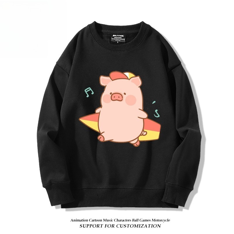 LuLu豬 聯名親子情侶裝 圓領長袖