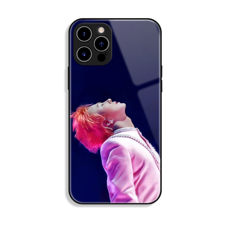 GD權志龍新款高清全包防摔玻璃殼