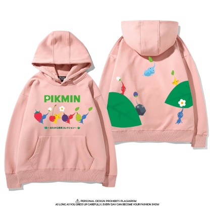 皮克敏PIKMIN4聯名衛衣新款 親子情侶裝連帽衛衣