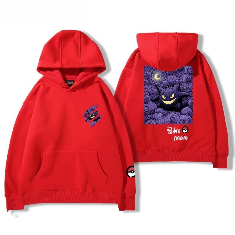 寶可夢油畫系列 聯名衛衣2025秋冬新款親子情侶裝連帽衛衣