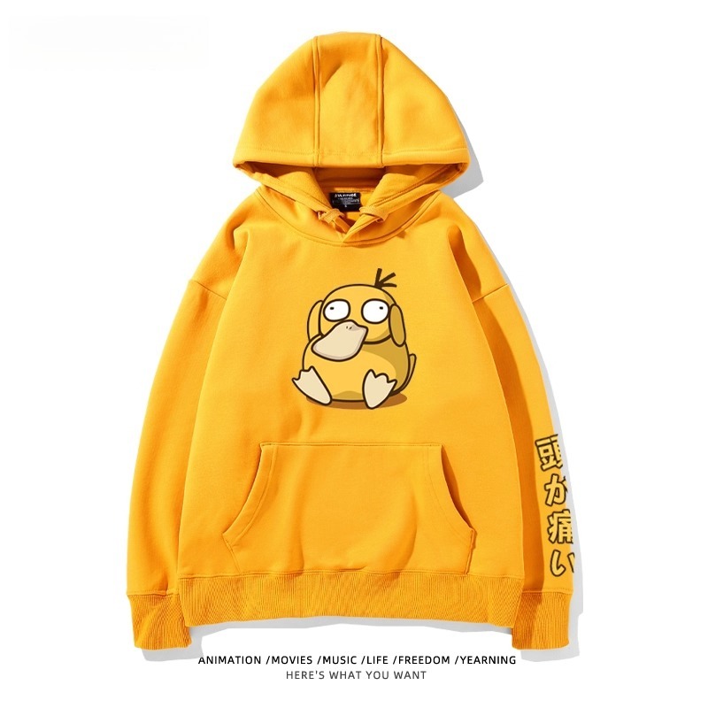 寶可夢Q版搞怪新款 親子情侶男女款連帽衛衣