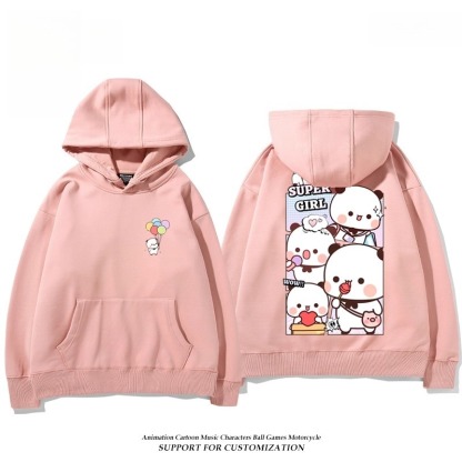 一二布布新款 親子情侶男女連帽衛衣