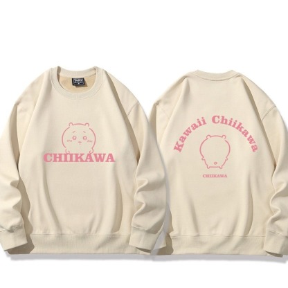 Chiikawa吉伊咔哇聯名親子情侶裝 圓領長袖