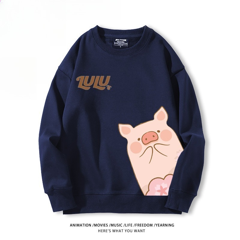 LuLu豬 聯名親子情侶裝 圓領長袖