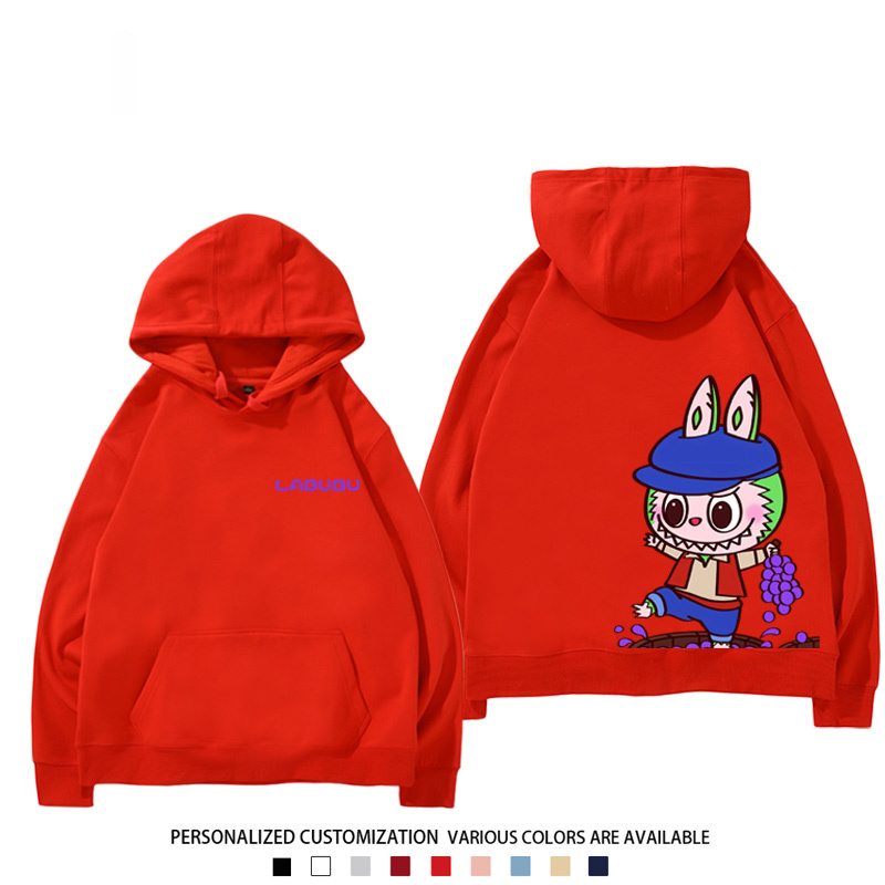 labubu新款 寬鬆百搭 秋冬款 寬鬆連帽衛衣
