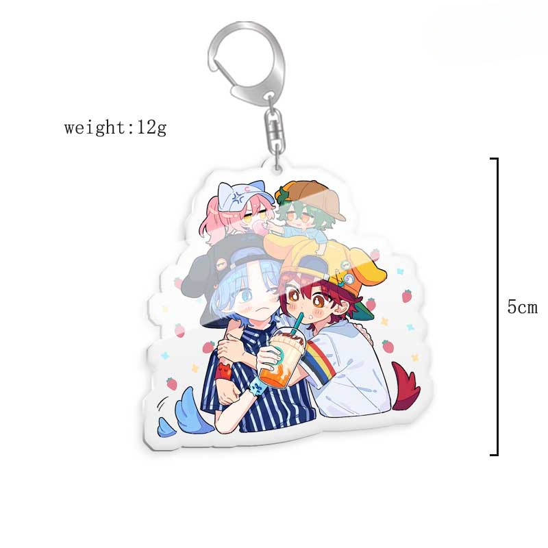 無限滑板喜屋武歷亞克力鑰匙扣掛飾雙面透明 【單買三件起送】