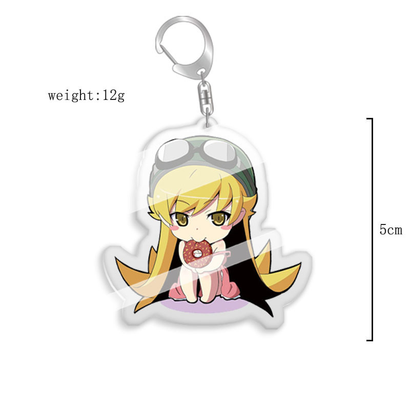 物語系列鑰匙扣忍野忍阿良良原黑儀羽川翼周邊亞克力掛件鑰匙扣掛飾【單買三件起送】