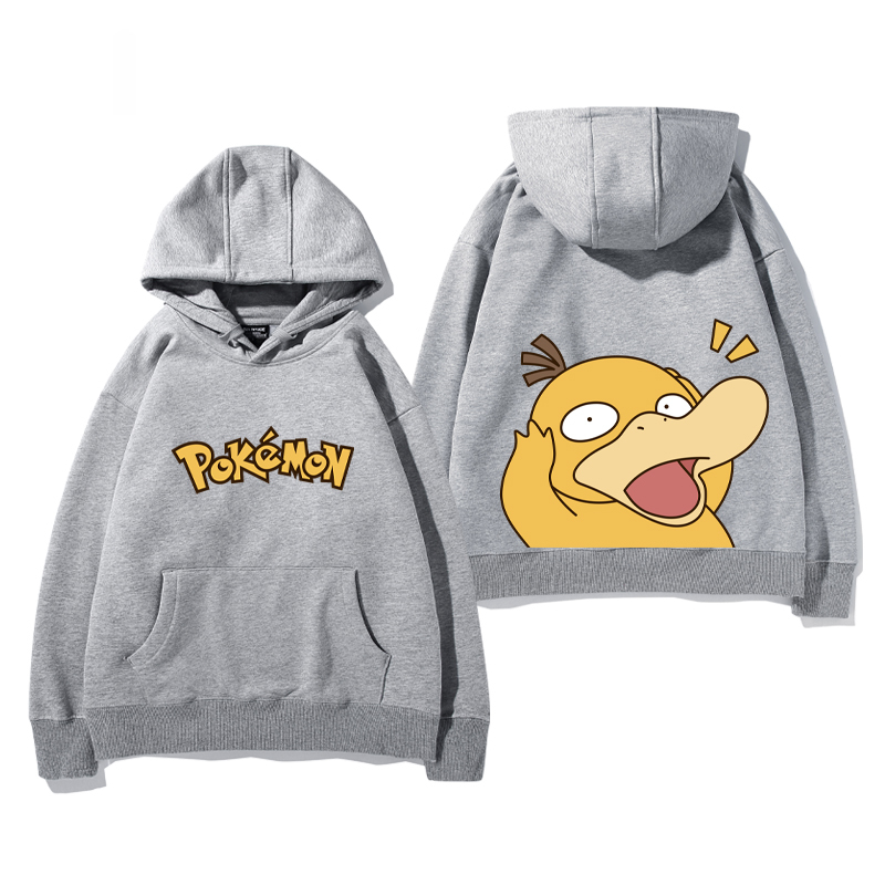 精靈寶可夢可達鴨 衛衣2025秋冬新款親子情侶裝連帽衛衣