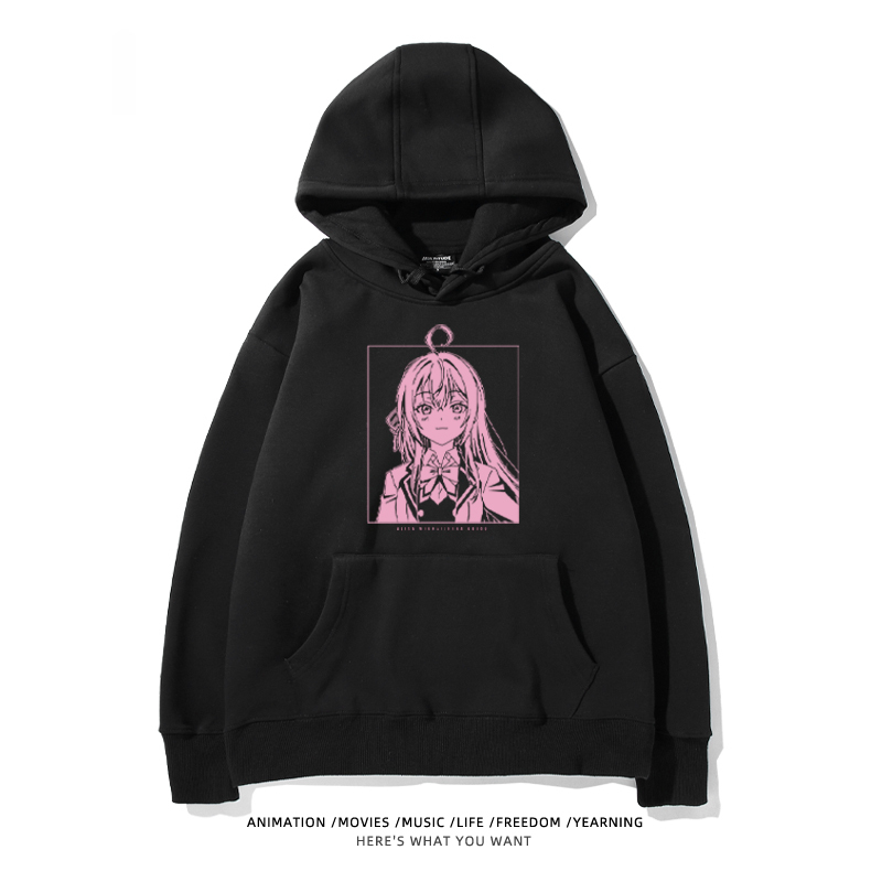 不時輕聲地以俄語遮羞的鄰座艾莉同學 聯名衛衣2024秋冬新款親子情侶裝薄絨款連帽衛衣