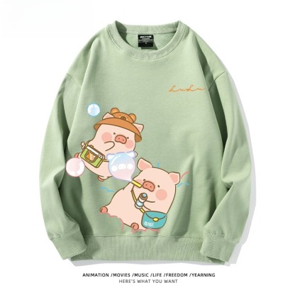 LuLu豬 聯名親子情侶裝 圓領長袖