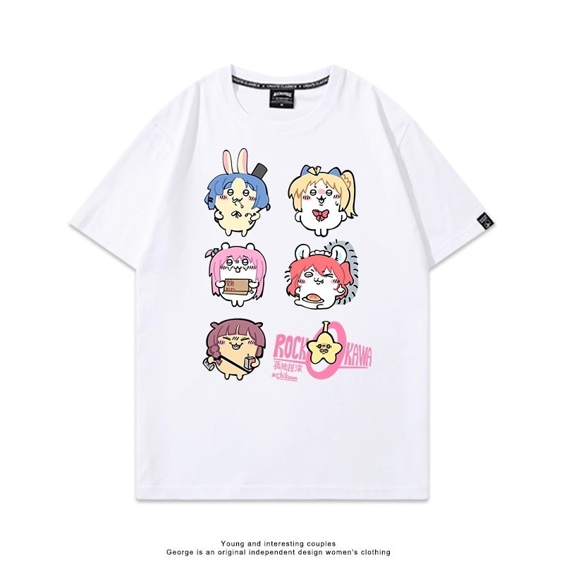 Chiikawa 2025親子情侶男女同款 印花短袖T恤