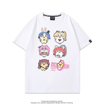 Chiikawa 2025親子情侶男女同款 印花短袖T恤