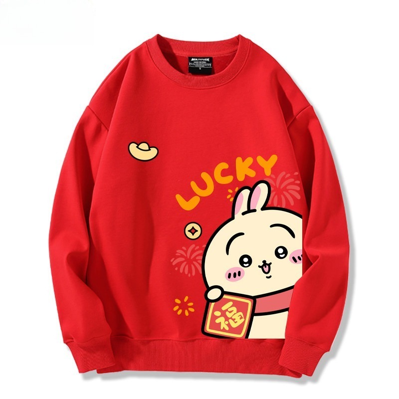 Chiikawa 聯名親子情侶裝 圓領長袖