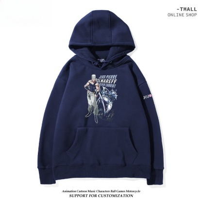 JOJO的奇妙冒險 親子情侶男女連帽衛衣