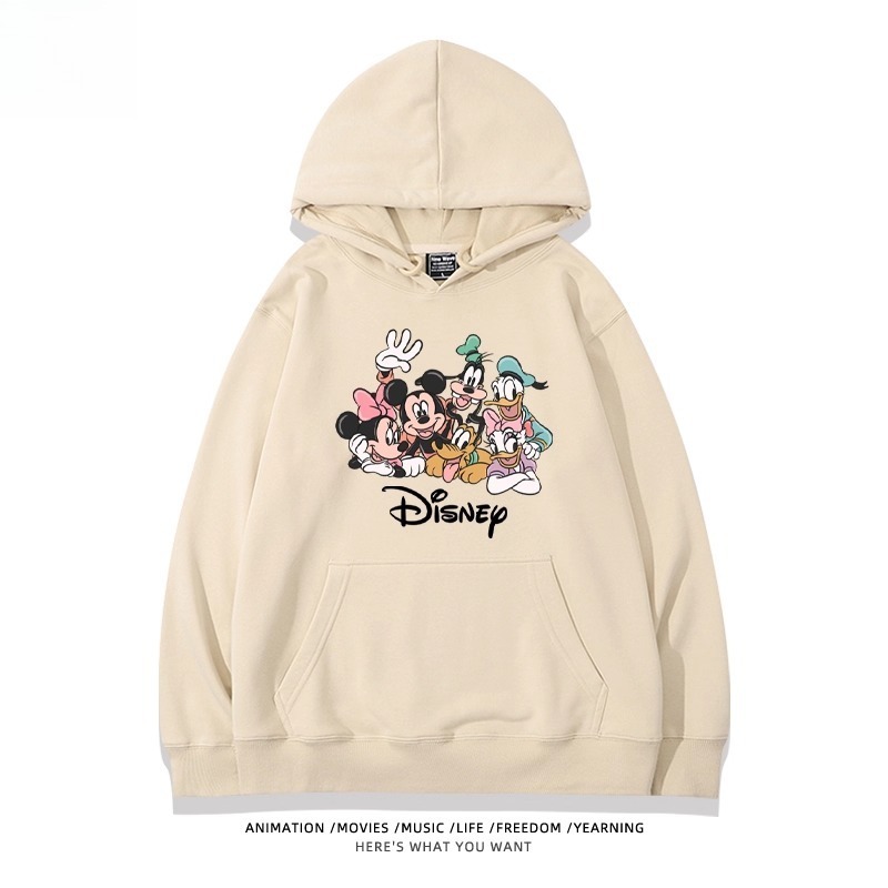 米老鼠米奇米妮 聯名衛衣2025秋冬新款親子情侶裝連帽衛衣