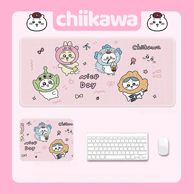 Chiikawa吉伊卡哇 主題桌墊 布質滑鼠墊