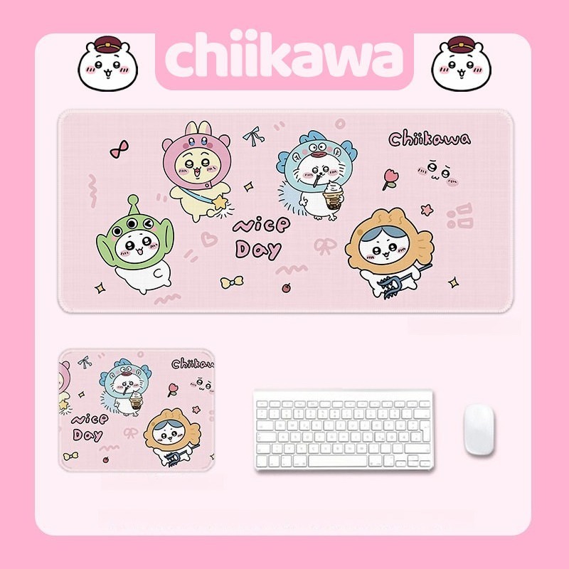 Chiikawa吉伊卡哇 主題桌墊 布質滑鼠墊