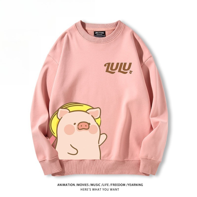 LuLu豬 聯名親子情侶裝 圓領長袖