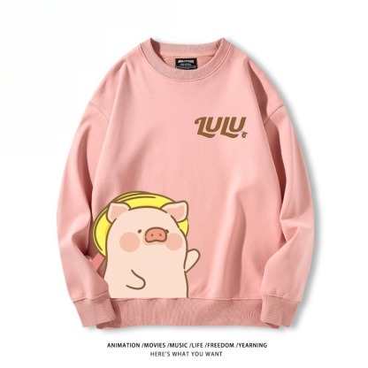 LuLu豬 聯名親子情侶裝 圓領長袖