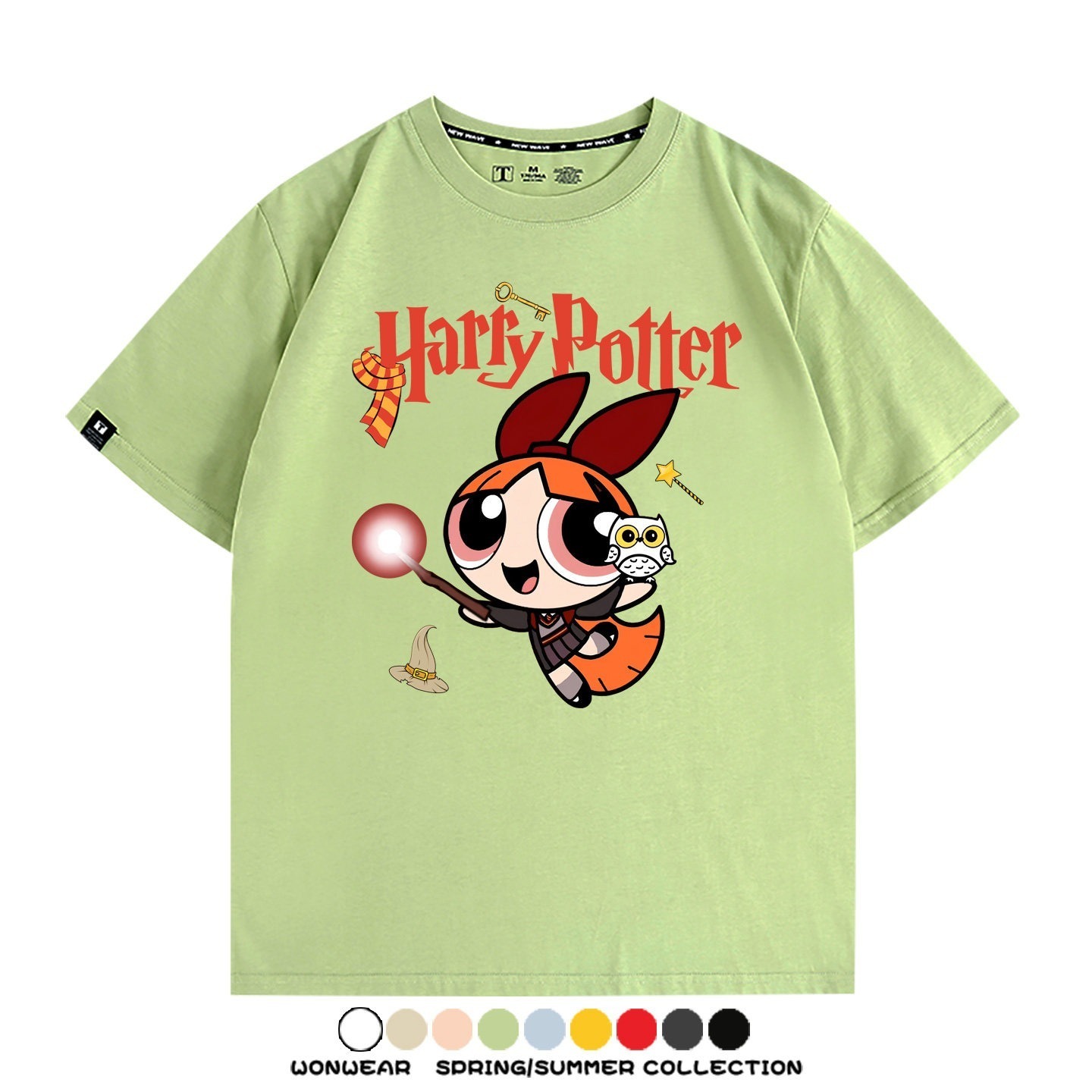 飛天小女警 X Harry Potter周邊 印花短袖T恤